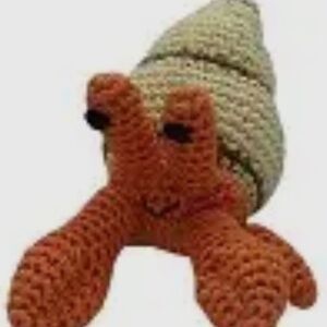 Knit Knacks Hermit Crab Organic Cotton Small Dog Toy